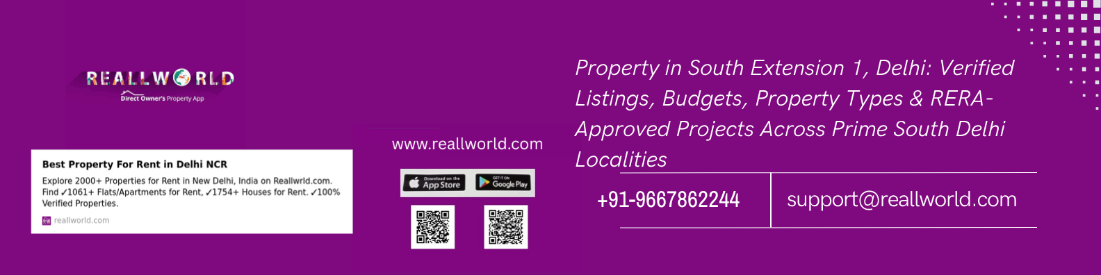 Property in South Extension 1, Delhi: Verified Listings, Budgets, Property Types & RERA-Approved Projects Across Prime South Delhi Localities